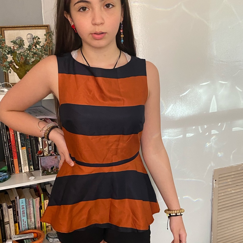 Banana republic peplum top nwt